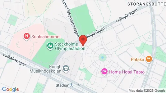 Rooms for rent i Gärdet/Djurgården - kort over placeringen