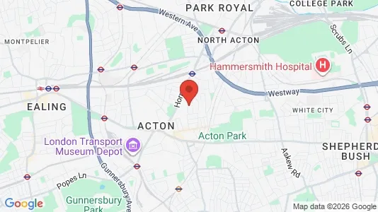 Houses for rent i London W3 - kort over placeringen