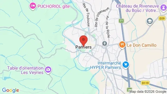 Houses for rent i Pamiers - kort over placeringen
