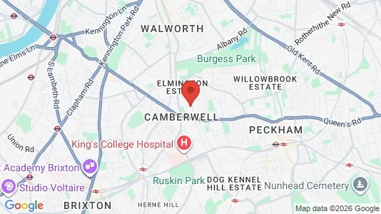 Apartments for rent i London SE5 - kort over placeringen