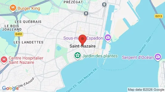 Apartments for rent i Saint-Nazaire - kort over placeringen