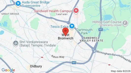 Houses for rent i West Bromwich - West Midlands - kort over placeringen