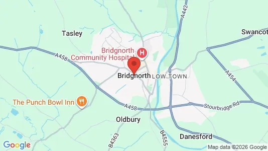 Apartments for rent i Bridgnorth - Shropshire - kort over placeringen