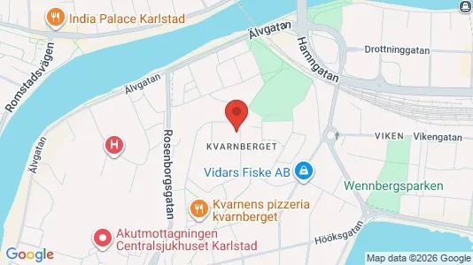 Apartments for rent i Karlstad - kort over placeringen