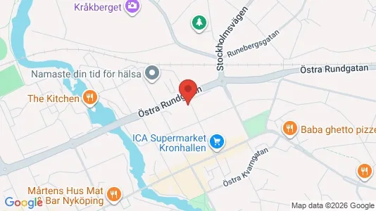Apartments for rent i Nyköping - kort over placeringen