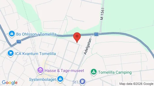 Apartments for rent i Tomelilla - kort over placeringen