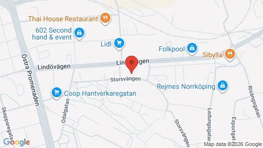 Apartments for rent i Norrköping - kort over placeringen