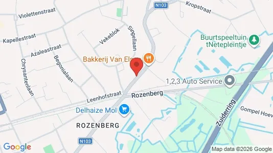 Apartments for rent i Mol - kort over placeringen