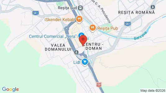 Apartments for rent i Reşiţa - kort over placeringen