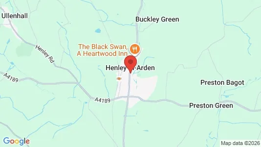 Apartments for rent i Henley-in-Arden - Warwickshire - kort over placeringen