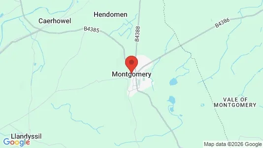 Houses for rent i Montgomery - Powys - kort over placeringen