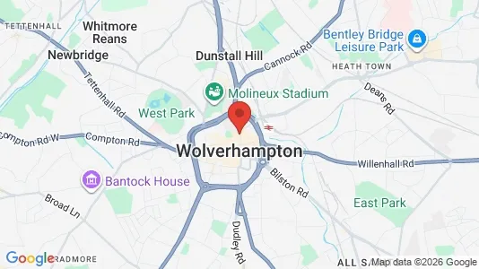 Houses for rent i Wolverhampton - West Midlands - kort over placeringen