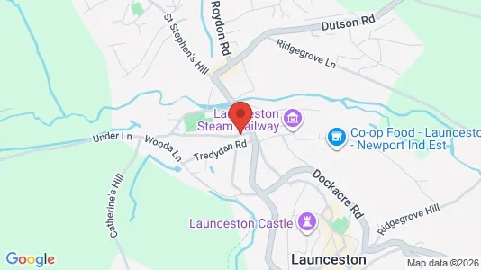 Apartments for rent i Launceston - Cornwall - kort over placeringen
