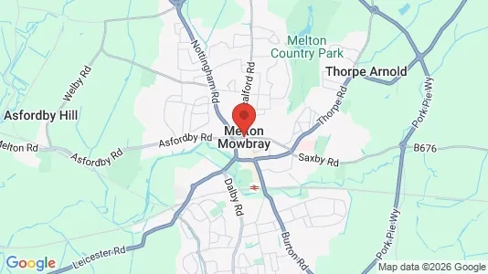 Houses for rent i Melton Mowbray - Leicestershire - kort over placeringen
