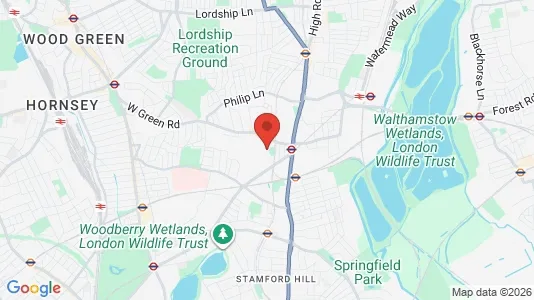Apartments for rent i London N15 - kort over placeringen