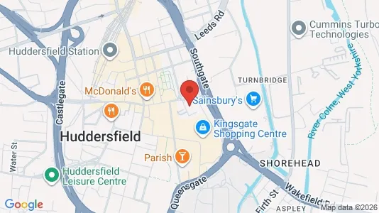 Apartments for rent i Huddersfield - West Yorkshire - kort over placeringen