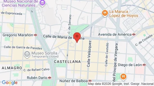 Apartments for rent i Madrid Salamanca - kort over placeringen