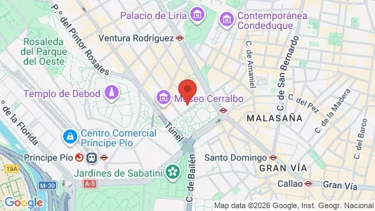 Apartments for rent i Madrid Moncloa-Aravaca - kort over placeringen