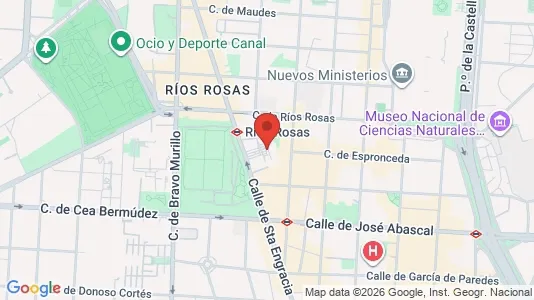 Apartments for rent i Madrid Chamberí - kort over placeringen