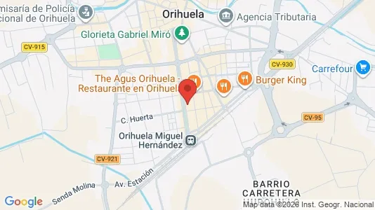 Apartments for rent i Orihuela - kort over placeringen