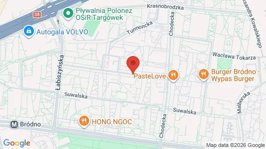Rooms for rent i Warszawa Targówek - kort over placeringen