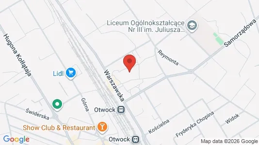 Apartments for rent i Otwocki - kort over placeringen
