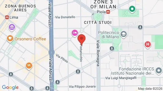 Apartments for rent i Milano Zona 3 - Porta Venezia, Città Studi, Lambrate - kort over placeringen