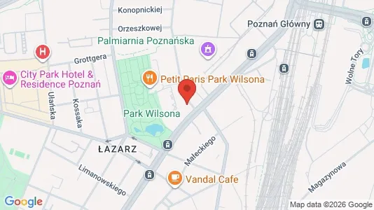 Apartments for rent i Poznań - kort over placeringen