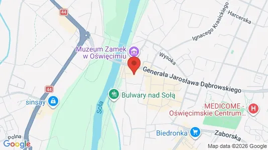 Apartments for rent i Oświęcimski - kort over placeringen