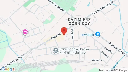 Apartments for rent i Sosnowiec - kort over placeringen