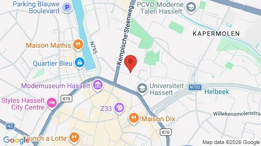 Apartments for rent i Hasselt - kort over placeringen