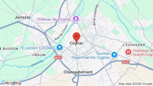 Houses for rent i Cognac - kort over placeringen