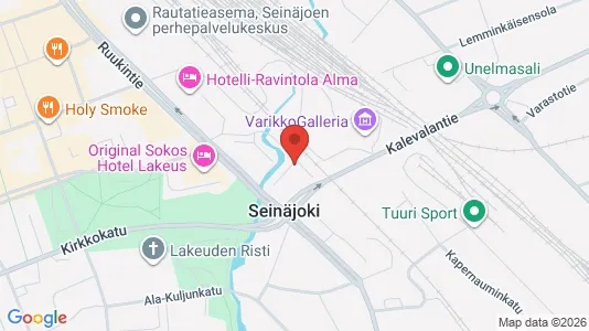 Apartments for rent i Seinäjoki - kort over placeringen