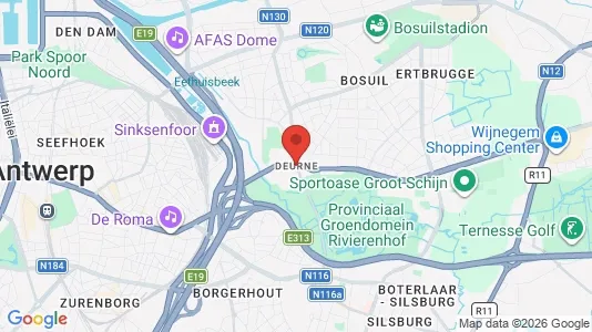 Rooms for rent i Stad Antwerp - kort over placeringen