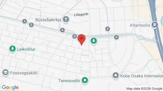 Apartments for rent i Reykjavík Háaleiti - kort over placeringen