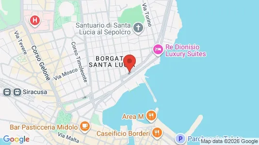 Apartments for rent i Siracusa - kort over placeringen