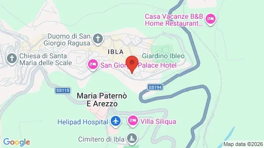 Apartments for rent i Ragusa - kort over placeringen