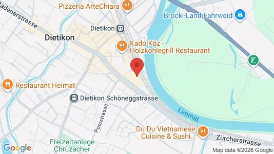 Apartments for rent i Dietikon - kort over placeringen