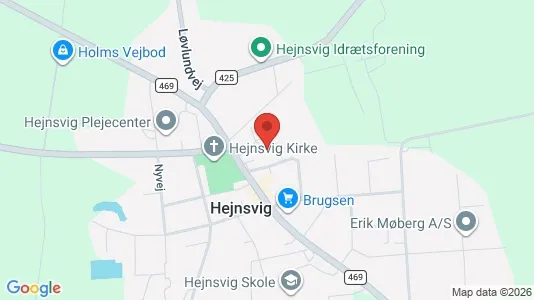 Apartments for rent i Hejnsvig - kort over placeringen