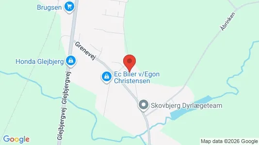 Apartments for rent i Glejbjerg - kort over placeringen