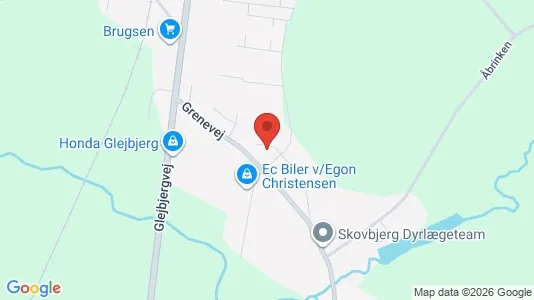 Apartments for rent i Glejbjerg - kort over placeringen