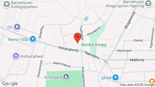 Apartments for rent i Hjørring - kort over placeringen