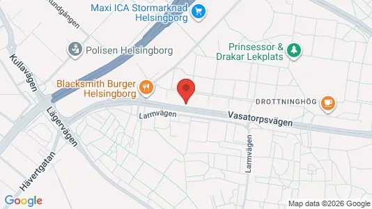Apartments for rent i Helsingborg - kort over placeringen