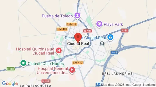 Houses for rent i Ciudad Real - kort over placeringen