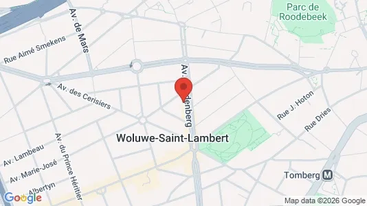 Apartments for rent i Brussels Sint-Lambrechts-Woluwe - kort over placeringen
