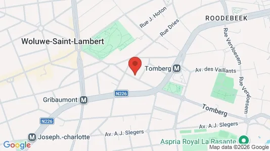 Apartments for rent i Brussels Sint-Lambrechts-Woluwe - kort over placeringen