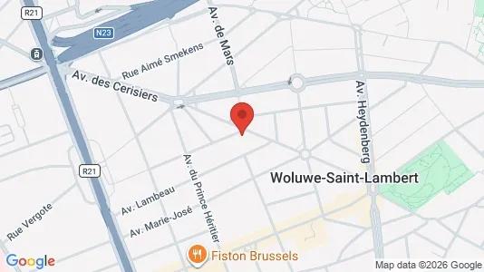 Apartments for rent i Brussels Sint-Lambrechts-Woluwe - kort over placeringen