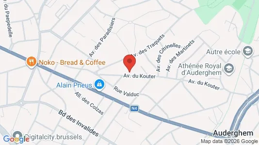 Apartments for rent i Brussels Oudergem - kort over placeringen