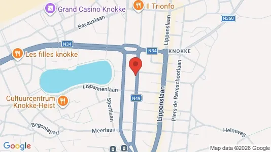 Apartments for rent i Knokke-Heist - kort over placeringen