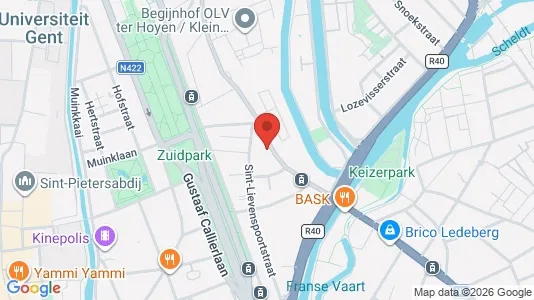 Apartments for rent i Stad Gent - kort over placeringen